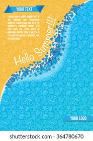 Hello Summer abstract background. Vector illustration. Eps 10.