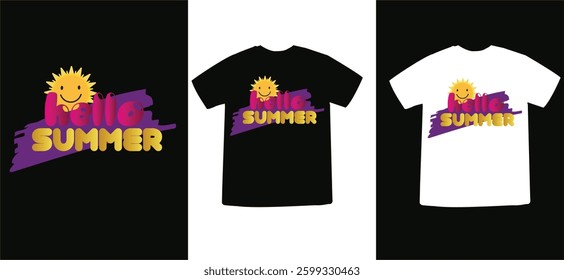 Hello summer baby kids t-shirt design, summer t-shirt.