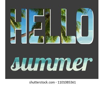 Hello summer background