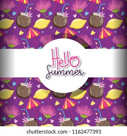 Hello summer background