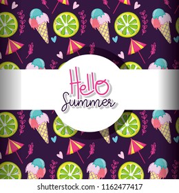 Hello summer background