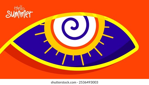 fundo de verão de saudação para banner, cartaz, design de layout, cartão de saudação, brochura, digital, modelo.