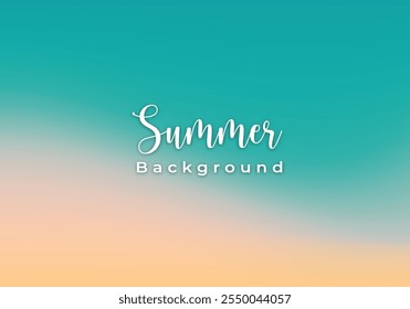 Hallo Sommer, Sommerhintergrund, Strandszene, Vektordatei .