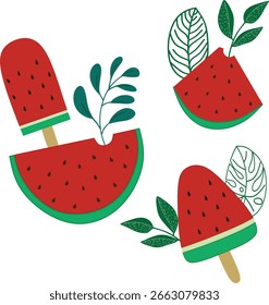 Hola fondo de verano con deliciosas y frescas sandías