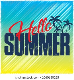 Hello summer banner