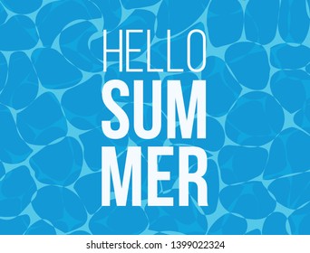 Hello Summer banner design for banner, flyer, invitation, poster, web site or greeting card. vector illustration
