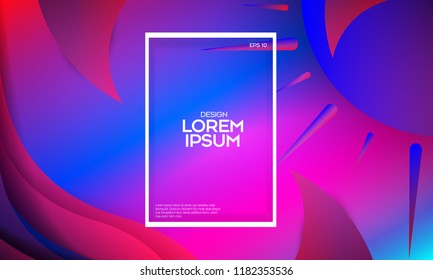 Hello Summer Beach Party Flyer.Abstract colorful circle geometric pattern design and background. Vector Design EPS 10