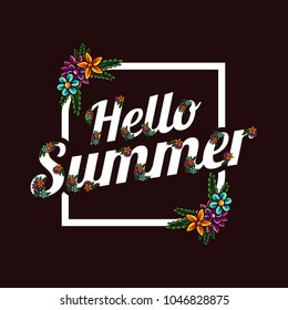 Hello Summer beautiful vector illustration
