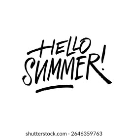 Hello Summer A beautifully handwritten design that captures the essence of seasonal vibes