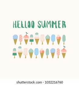 Hello summer card