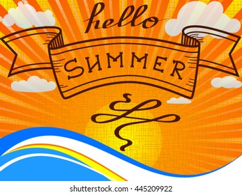 Hello summer card