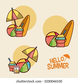 Hello summer cartoons