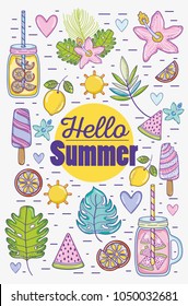Hello summer cartoons