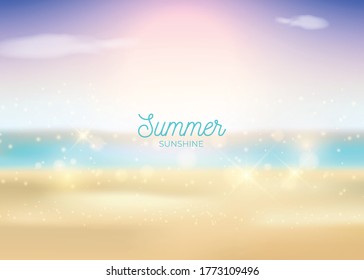 hello Summer Colorful Vector Background