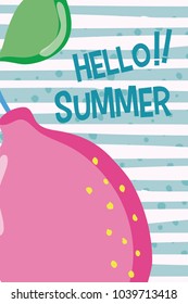 Hello summer concept