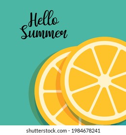 Hello Summer Day illustration vector graphic of greeting card, banner, background, sale, holiday, invitation