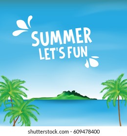 hello summer festival vector background