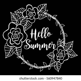 Hello Summer Floral wreath