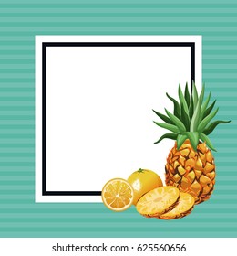 hello summer fresh fruit template