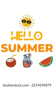 Diversión de verano - Diseño de camisetas para sus vacaciones de temporada. 
