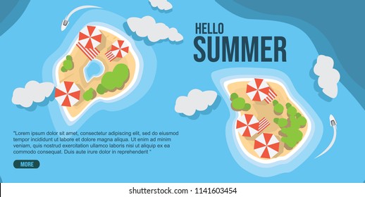 hello summer holiday background vektor illustration.