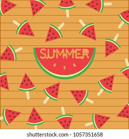 Hello Summer Holidays concept . Vector Illustration design.
