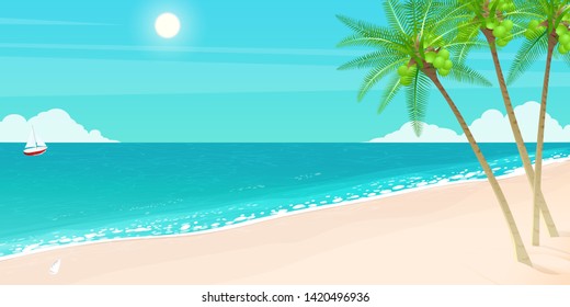 hello summer holiday,summer side beach vector