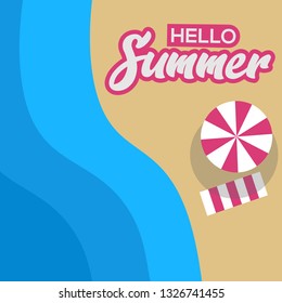 HELLO SUMMER ILLUSTRATION