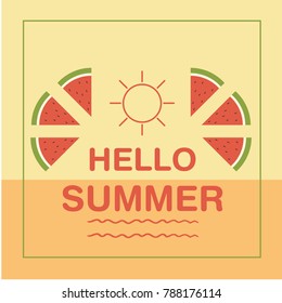 Hello Summer Illustration