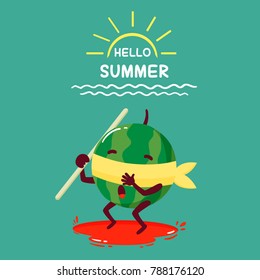 Hello Summer Illustration