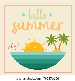 Hello Summer Illustration
