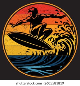 Hello summer illustration t shirt design 