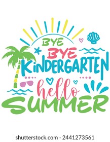 hello summer kindergarten school, Summer school weekend holiday kindergarten kids