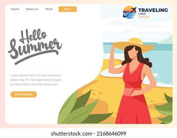 Hello Summer landing page template