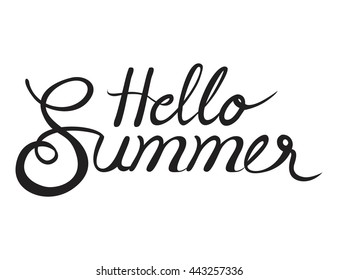 Hello Summer Letter Vector