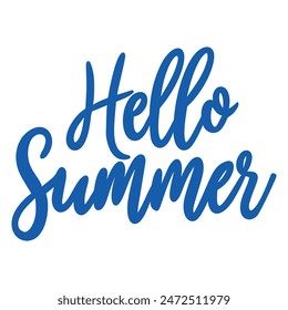 Hello summer letter. vector illustration