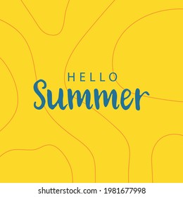 saludo de verano con fondo solar