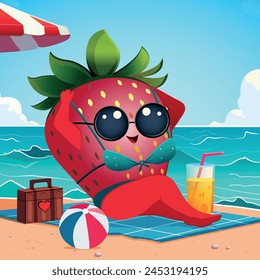 Hello summer. Summer for me is the sea and fragrant strawberries