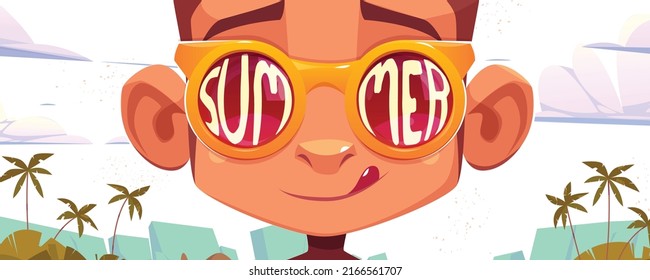 Hello Summer monkey banner, advertisement, and modern creative design for all platforms