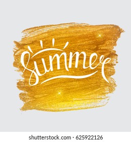 Hello Summer Natural Background Vector Illustration EPS10
