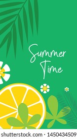 Hello summer poster and background logo template 