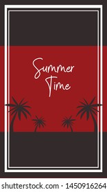 Hello summer poster and background logo template