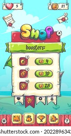 Hello Summer puzzle the boosters plaing screen. Vector illustration. Background image to create original board games, graphic design, screen savers.