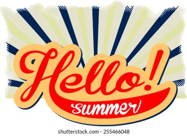 hello  summer, retro style