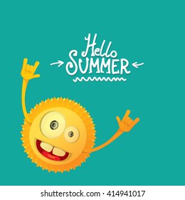 hello summer rock n roll poster. summer party design template