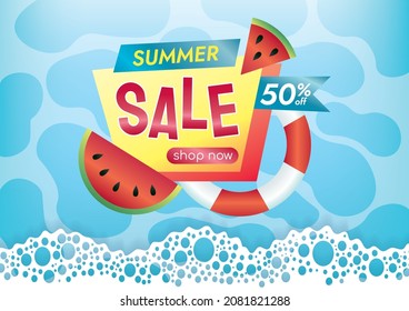 hello summer sale background hot season