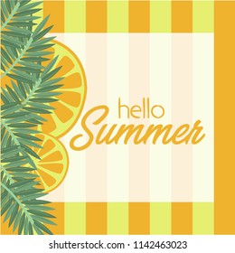 Hello Summer Sale banner vector heading design for banner or poster. Sale and Discounts Concept.