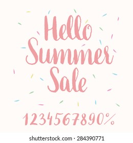 Hello Summer Sale - hand-lettering