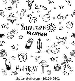 hello summer, seamless and wallpaper