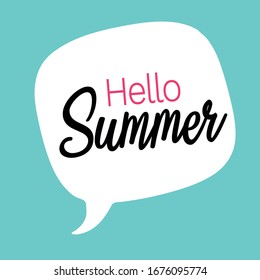 Verano, signo, arte, burbuja, vector, ilustración